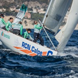 THE FEMALE SAILING TEAM CALERO MARINAS LANZAROTE COMPETES IN CALPE IN THE SECOND ROUND OF THE IBERDROLA NATIONAL LEAGUE