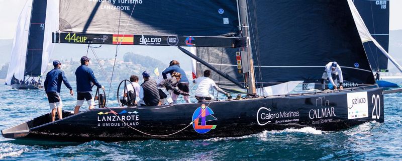 Tricky day for Calero Sailing Team at the 44Cup Baiona